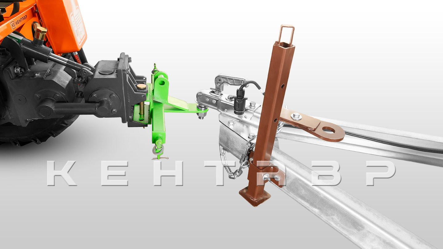 Прицеп Flagman | Флагман ПТТ — 0,5-0,7 с ПТС к мини-трактору (универсальный)