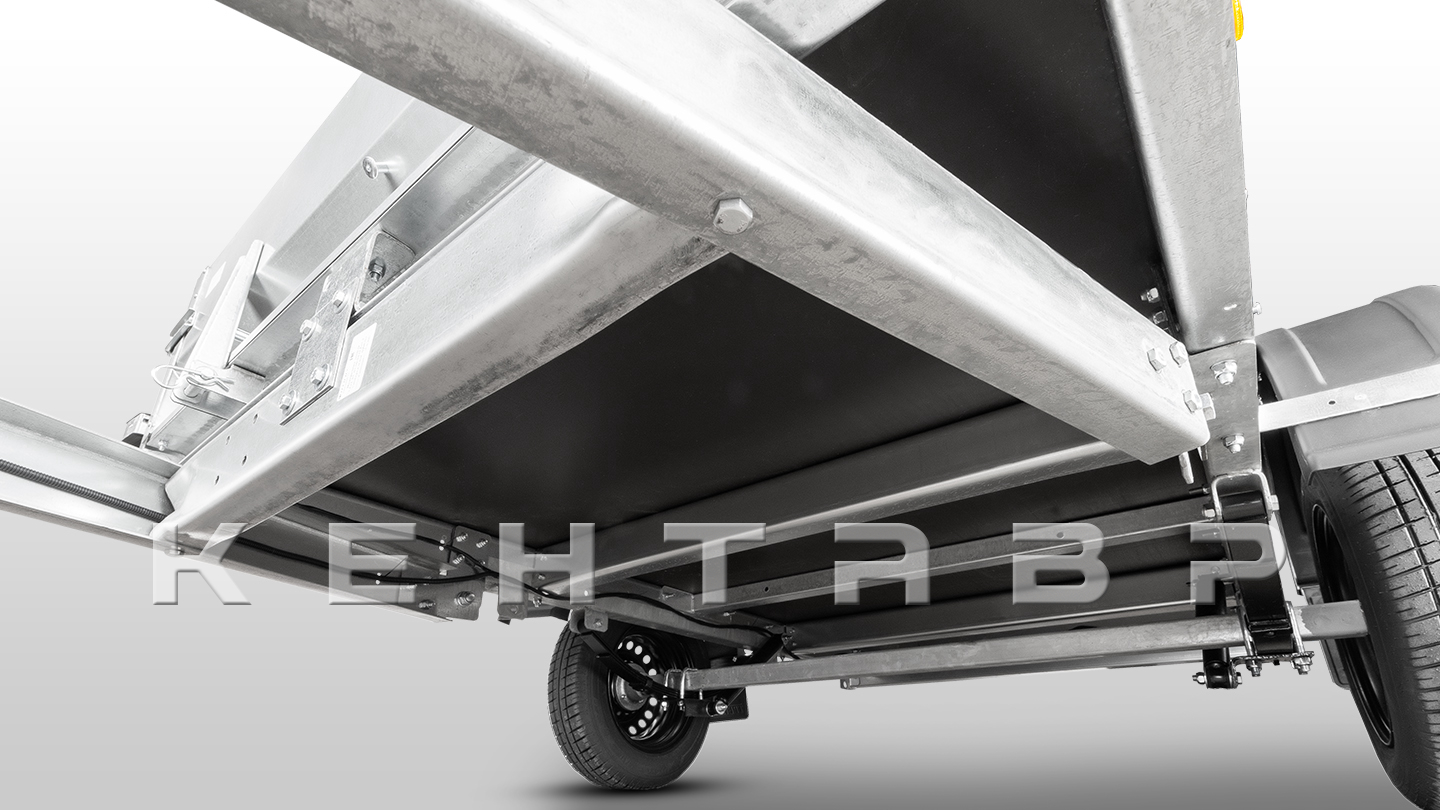 Прицеп Flagman | Флагман ПТТ — 0,5-0,7 с ПТС к мини-трактору (универсальный)