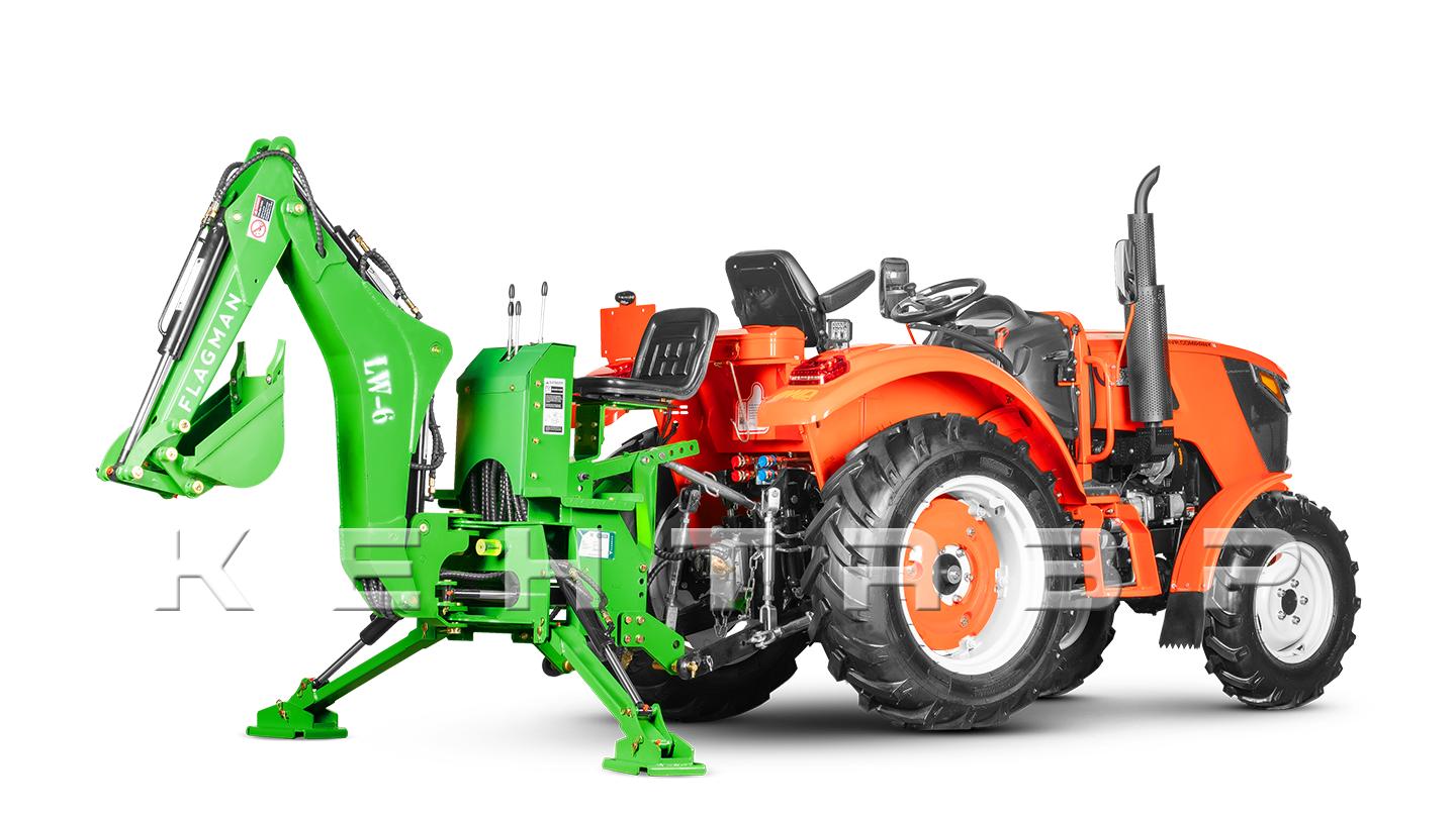 Навесной экскаватор Flagman | Флагман LW6 + захват механический